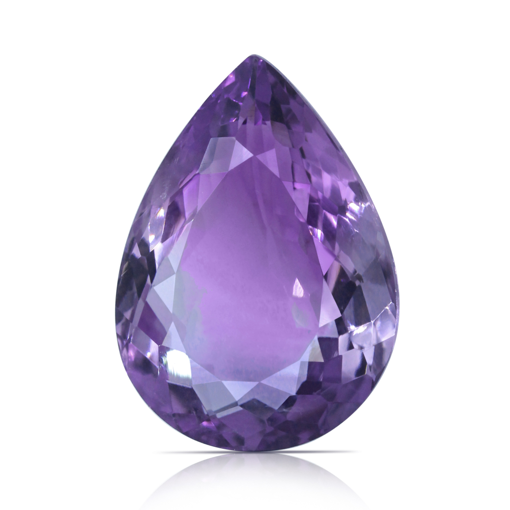 Amethyst (Jamunia) Pear Cut 32.86 Carat