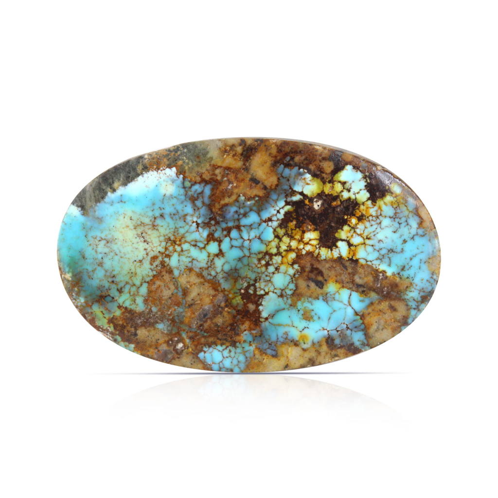 Nishapuri Irani Firoza Turquoise Oval Stone 17.05 Carat
