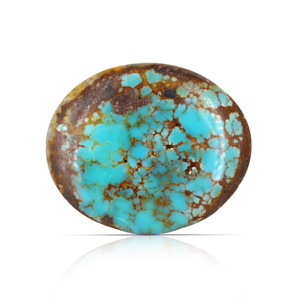 Nishapuri Irani Firoza Turquoise Oval Stone 41.80 Carat