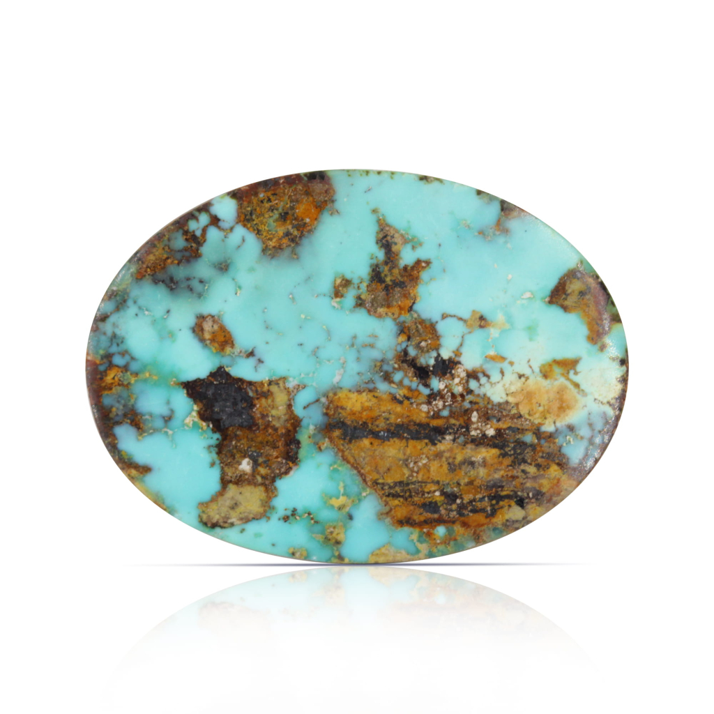 Nishapuri Irani Firoza Turquoise Oval Stone 23.60 Carat