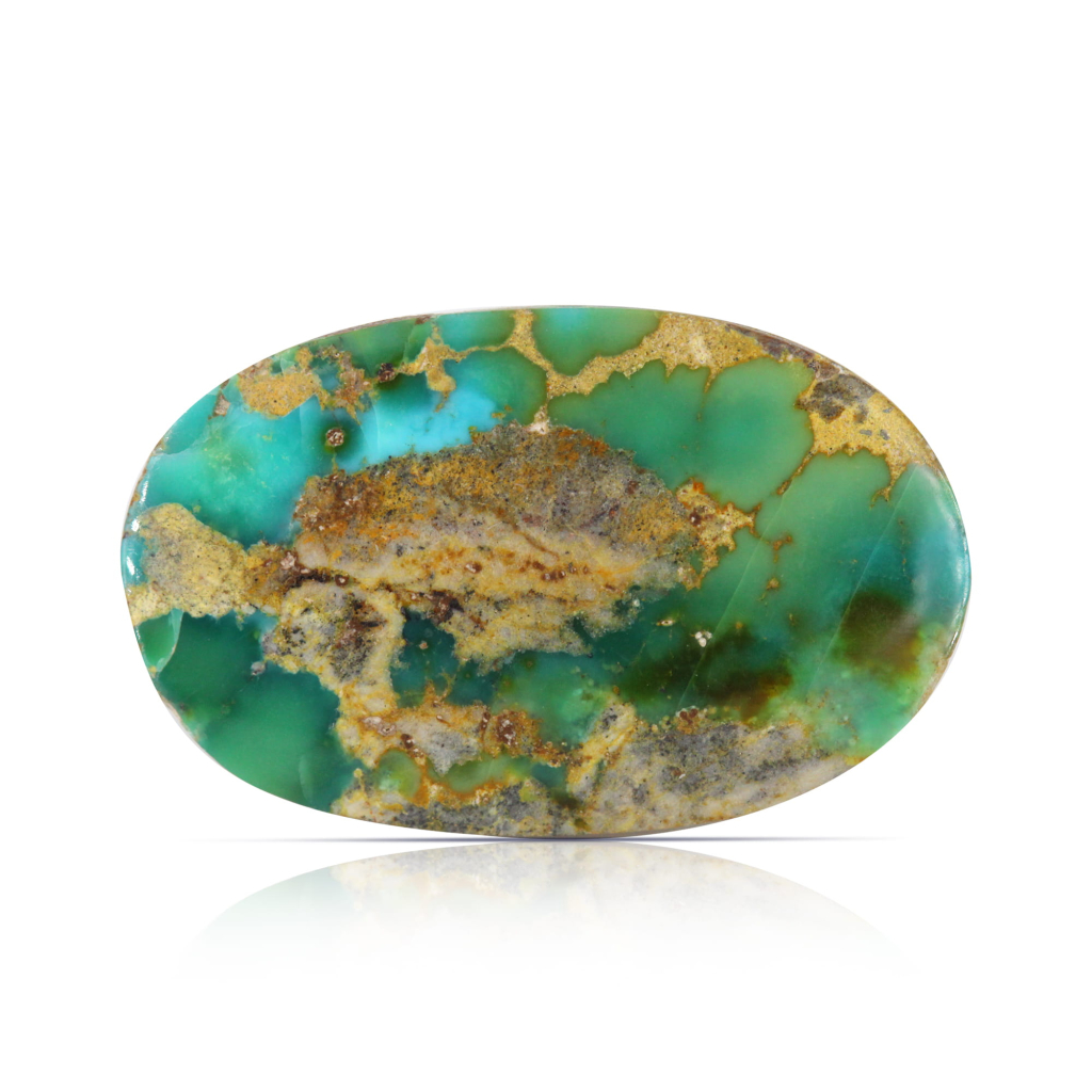 Nishapuri Irani Firoza Turquoise Oval Stone 17.40 Carat