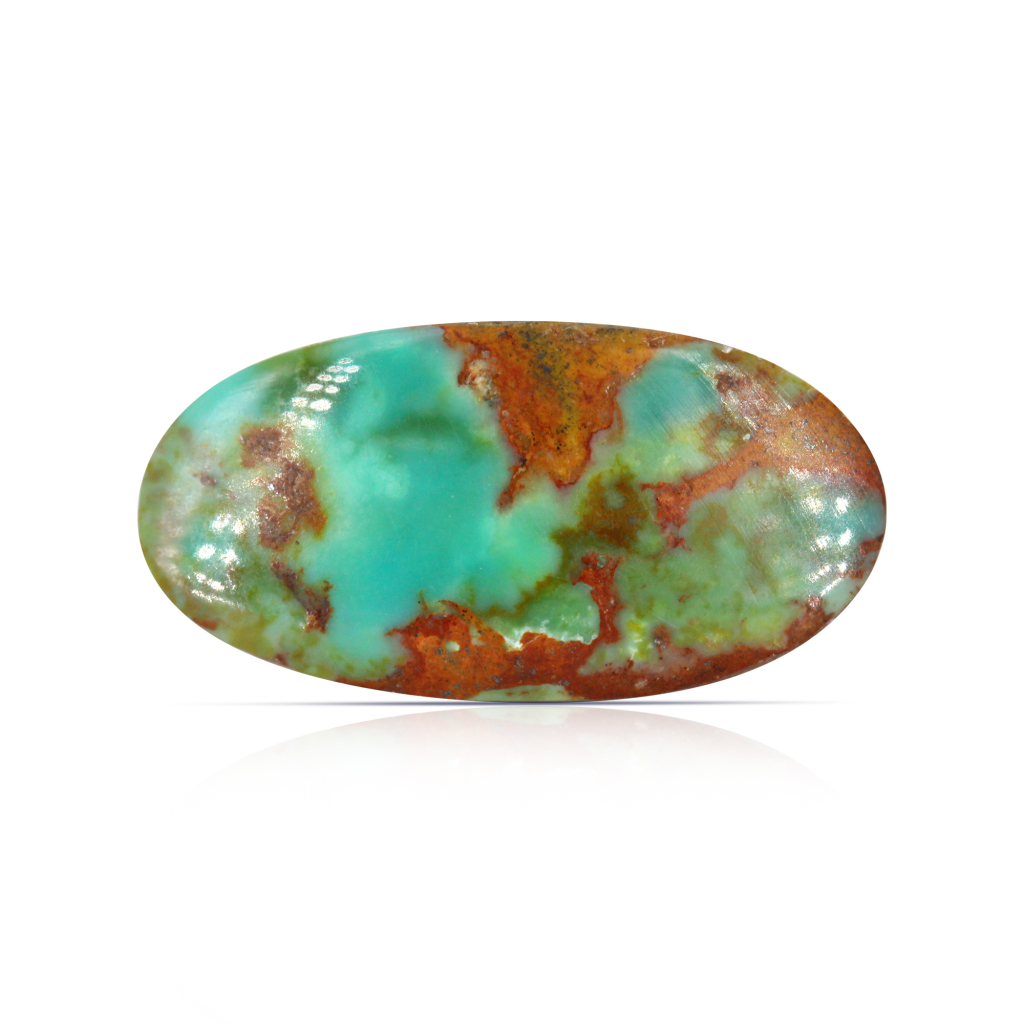 Nishapuri Irani Firoza Turquoise Oval Stone 5.90 Carat