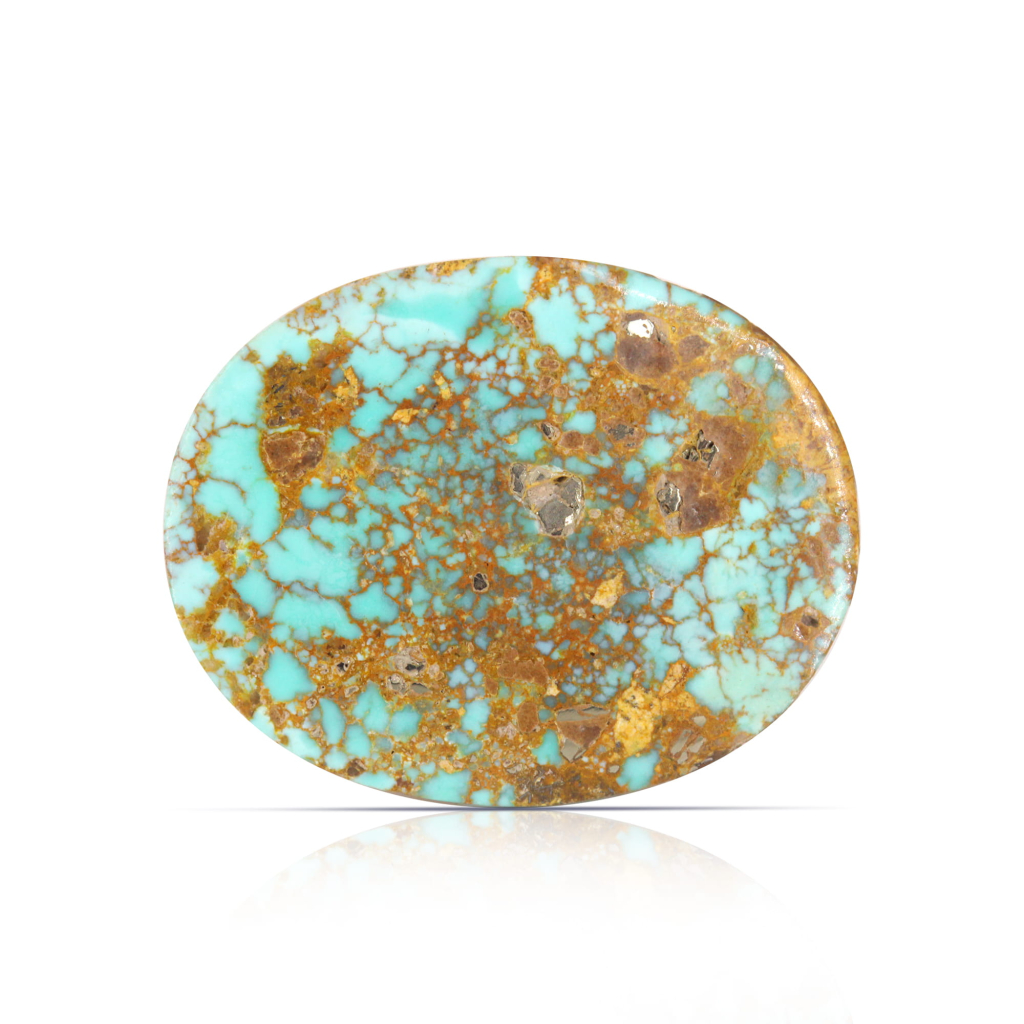 Nishapuri Irani Firoza Turquoise Oval Stone 18.30 Carat