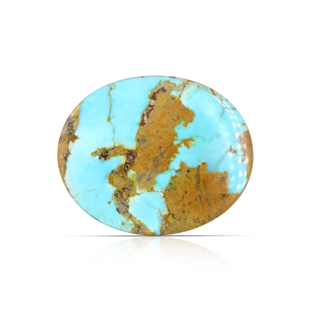 Nishapuri Irani Firoza Turquoise Oval Stone 9.70 Carat