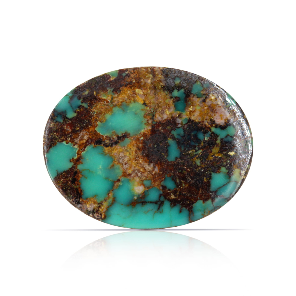 Nishapuri Irani Firoza Turquoise Oval Stone 13.10 Carat