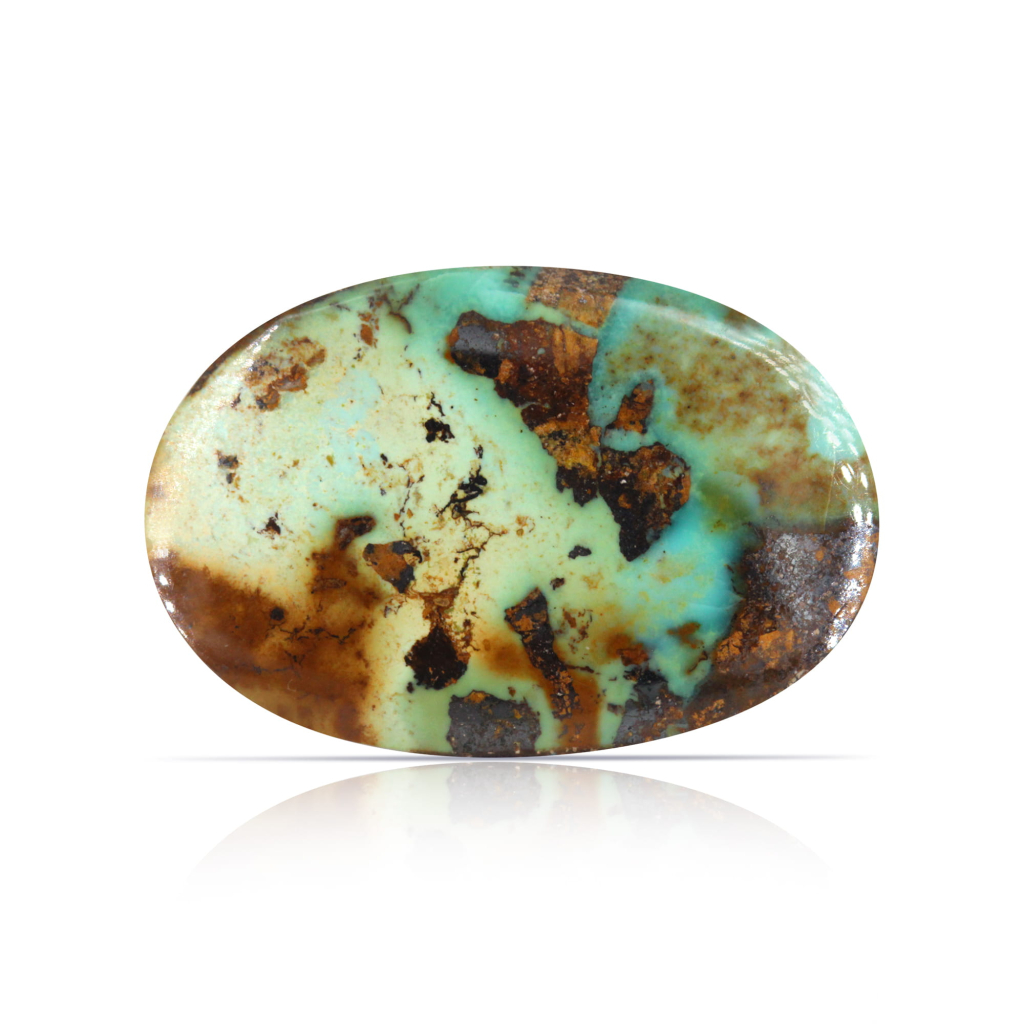 Nishapuri Irani Firoza Turquoise Oval Stone 16.20 Carat