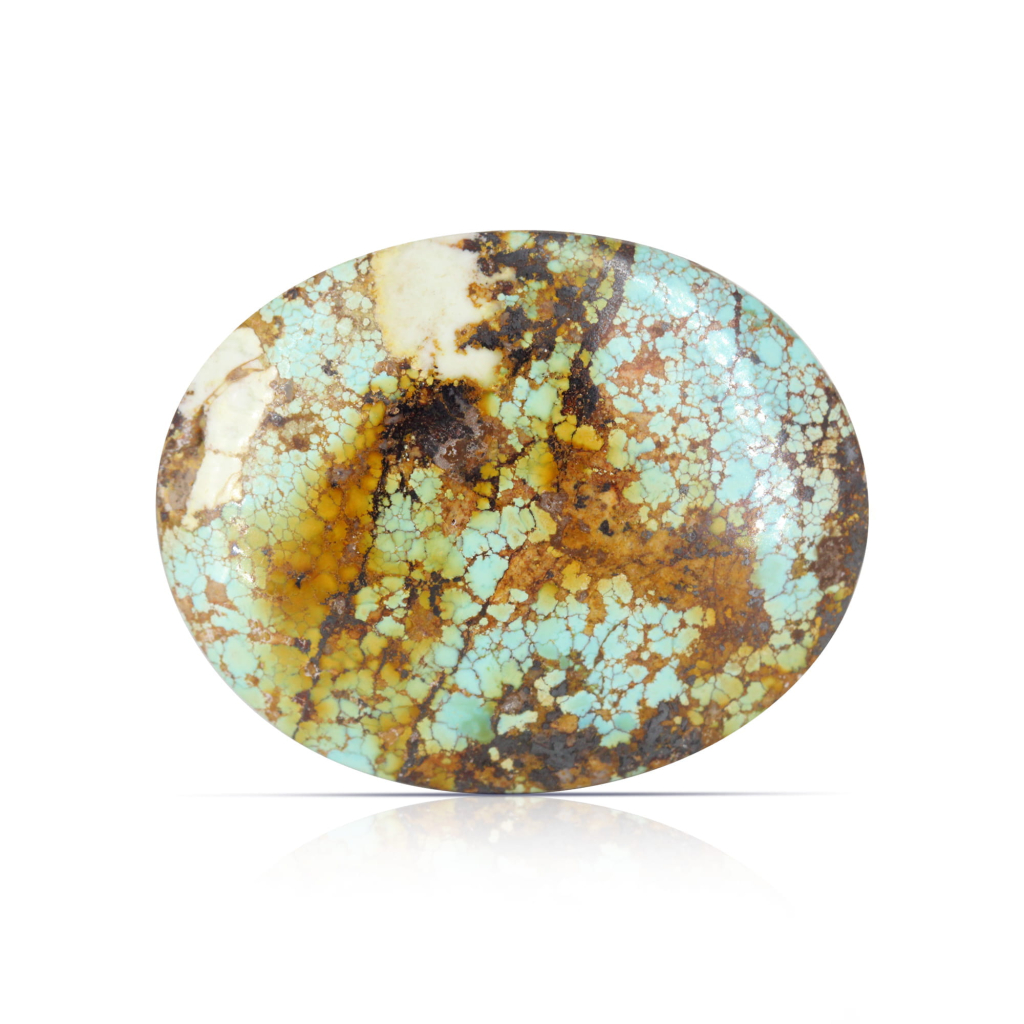 Nishapuri Irani Firoza Turquoise Oval Stone 97.01 Carat