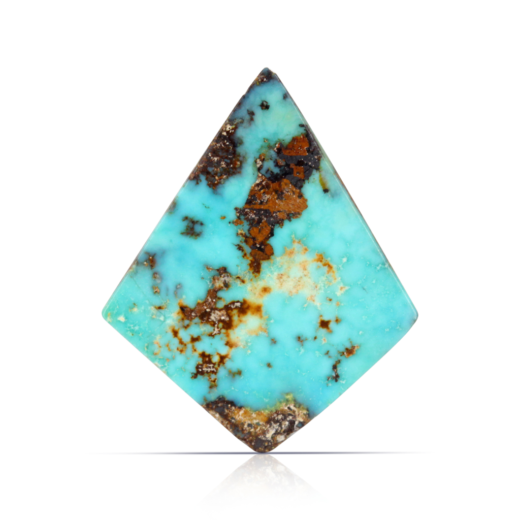 Nishapuri Irani Firoza Turquoise Kite Stone 5.60 Carat