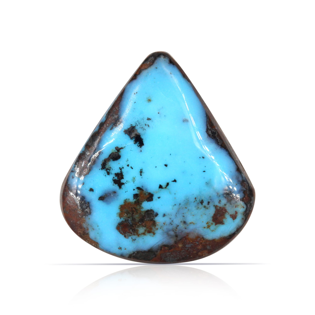 Nishapuri Irani Firoza Turquoise Pear Stone 7.10 Carat