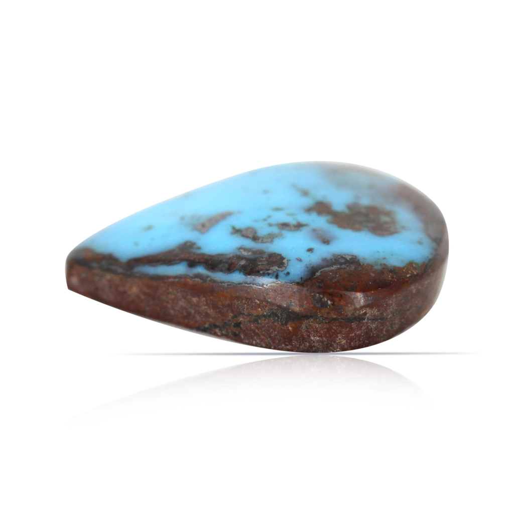 Natural Nishapuri Irani Firoza Turquoise Pear Stone 7.10 Carat