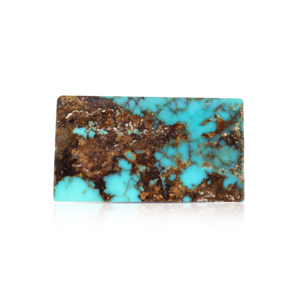 Nishapuri Irani Firoza Turquoise Rectangle Stone 6.40 Carat