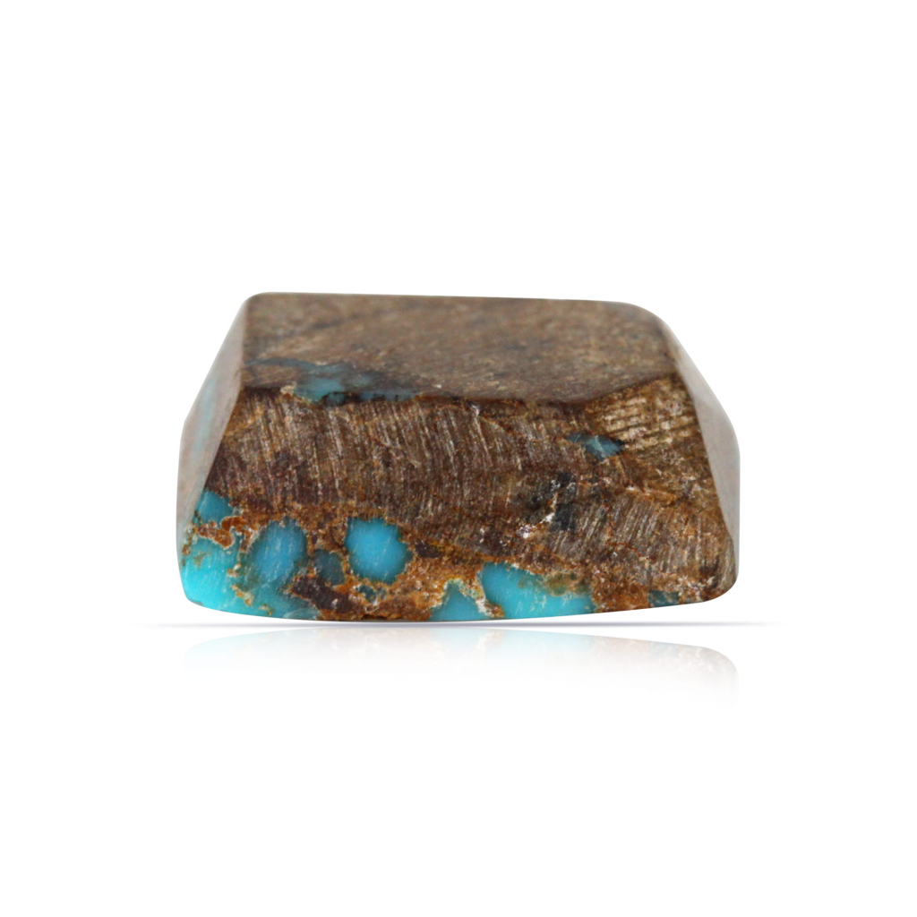Natural Nishapuri Irani Firoza Turquoise Rectangle Stone 6.90 Carat