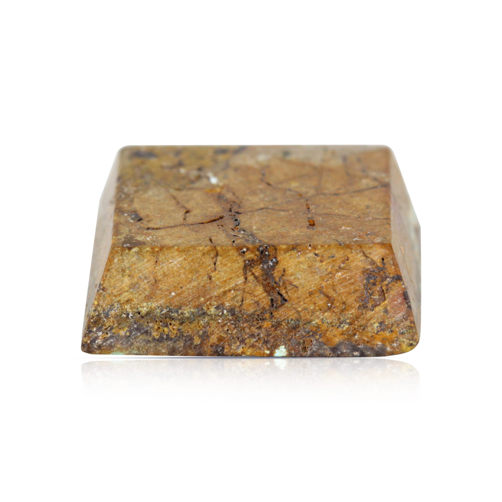 Natural Nishapuri Irani Firoza Turquoise Square Stone 18 Carat
