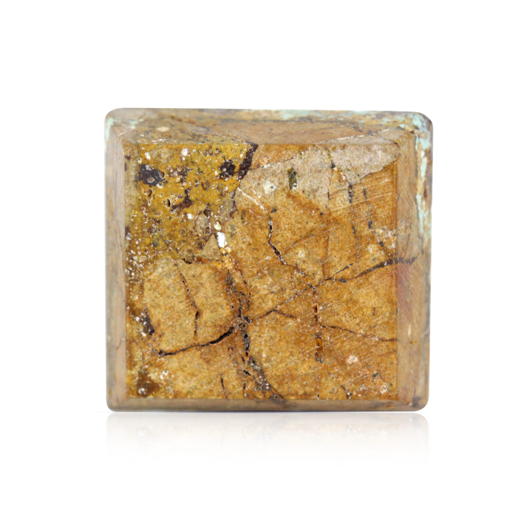 Natural Nishapuri Irani Firoza Turquoise Square Stone 18 Carat