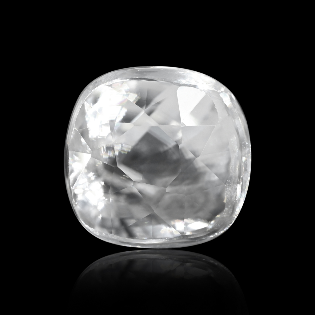 Natural White Zircon Cushion Cut Birthstone 8.30 Carat