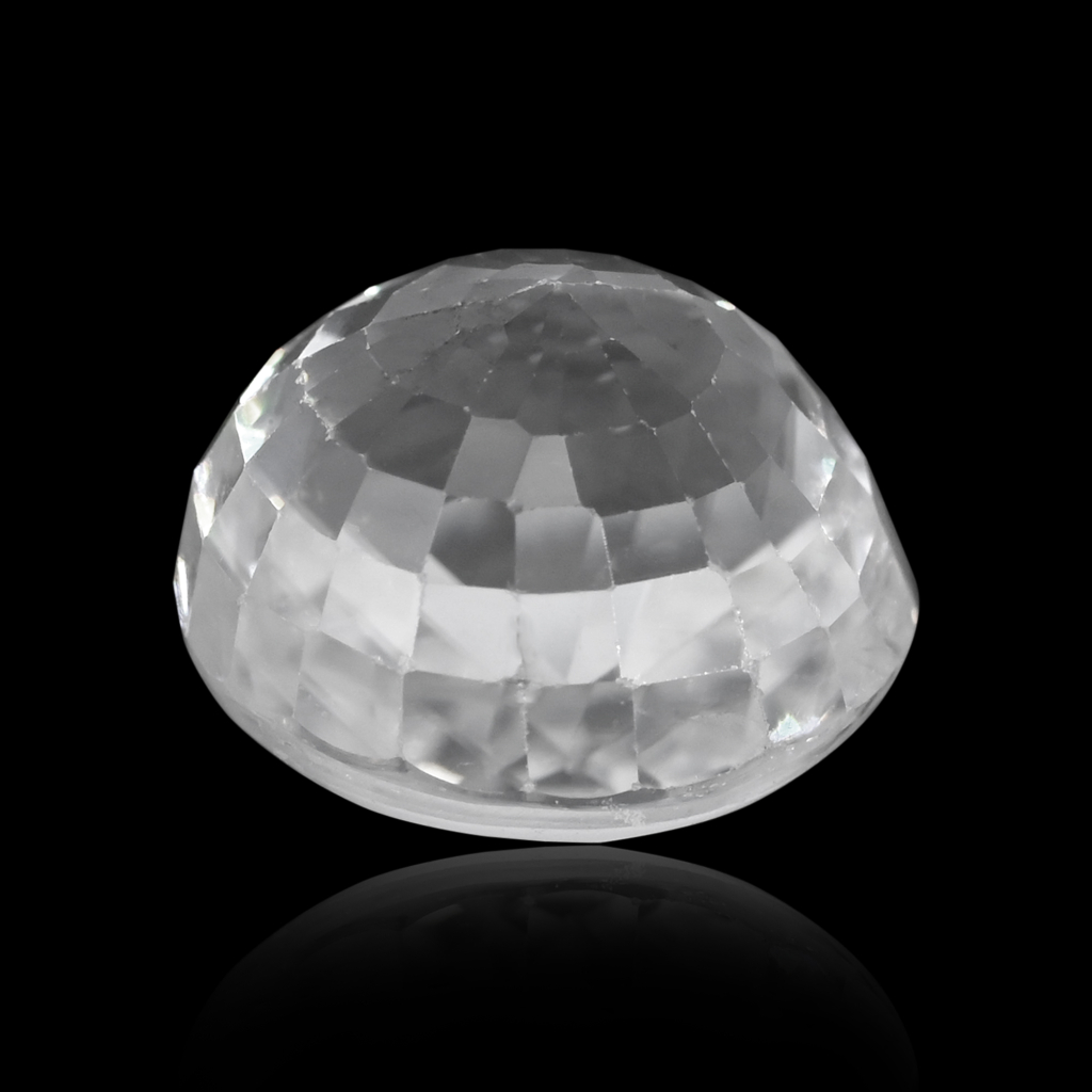 Natural White Zircon Oval Cut Birthstone 6.30 Carat