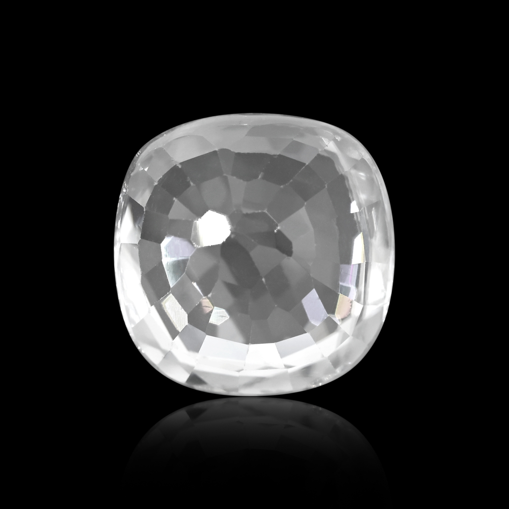 Natural White Zircon Oval Cut Birthstone 8.60 Carat