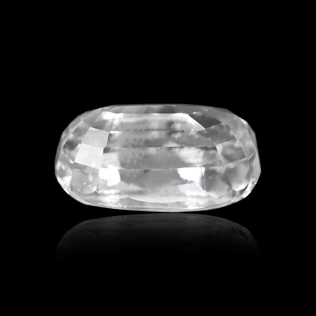 Natural White Zircon Oval Cut Birthstone 7.90 Carat