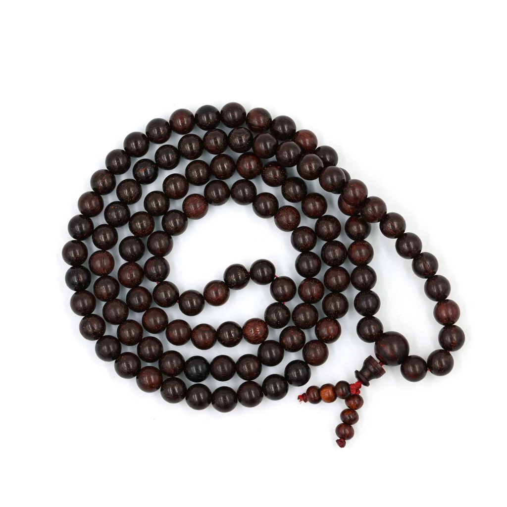 100% Pure Red Sandalwood (Rakta Chandan) Beads Jap Mala