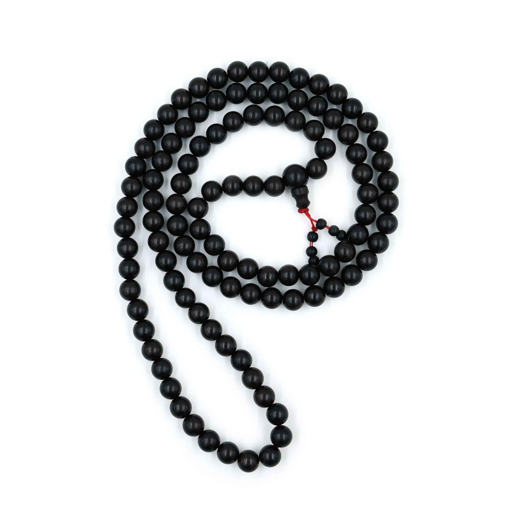 100% Original Black Karungali Ebony Wood Beads Jap Mala