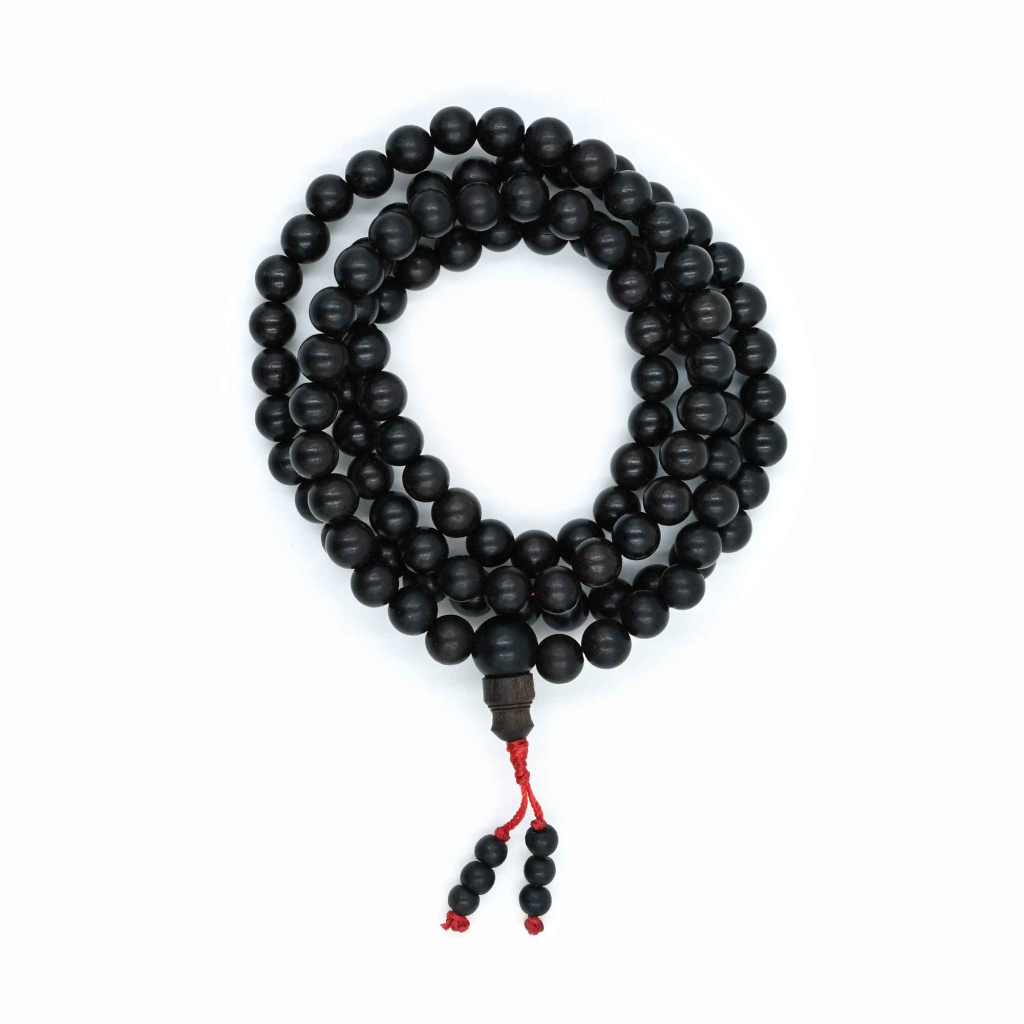 100% Original Black Karungali Ebony Wood Beads Jap Mala