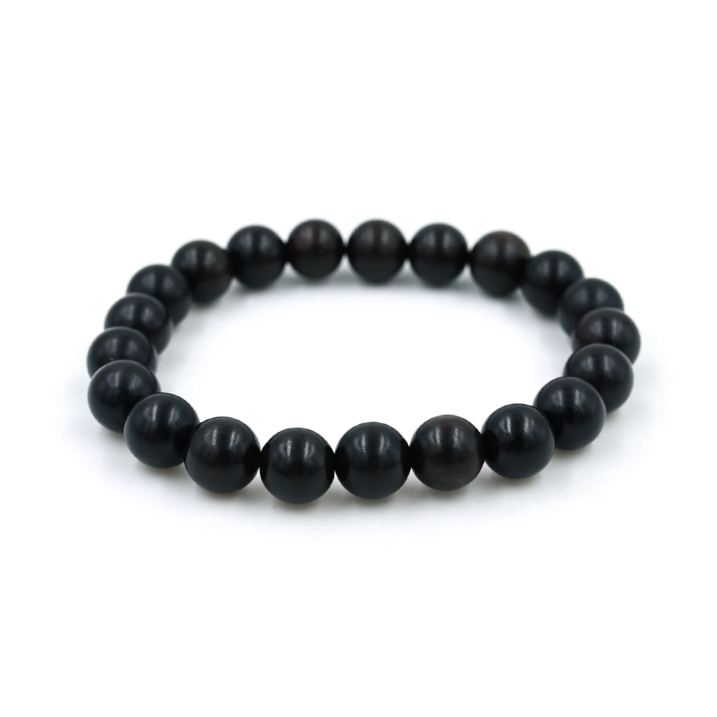 Original Ebony Karungali Stretchable Protection 10mm Beads Bracelet