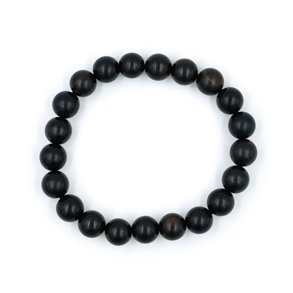 Original Ebony Karungali Stretchable Protection Beads Bracelet