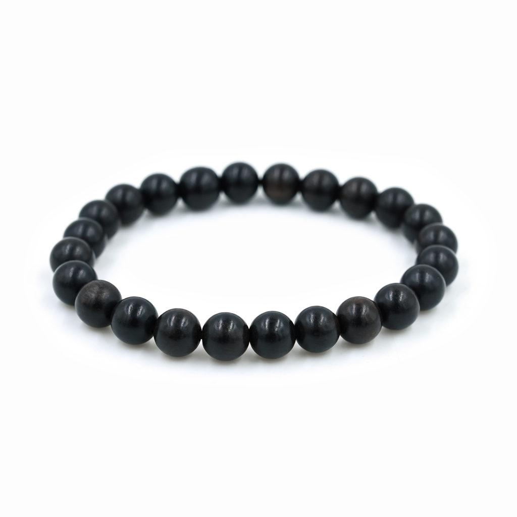 Original Ebony Karungali Stretchable Protection 8mm Beads Bracelet