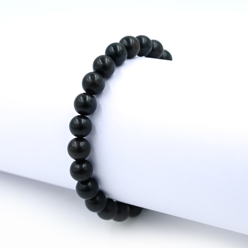 Original Ebony Karungali Stretchable Protection 8mm Beads Bracelet