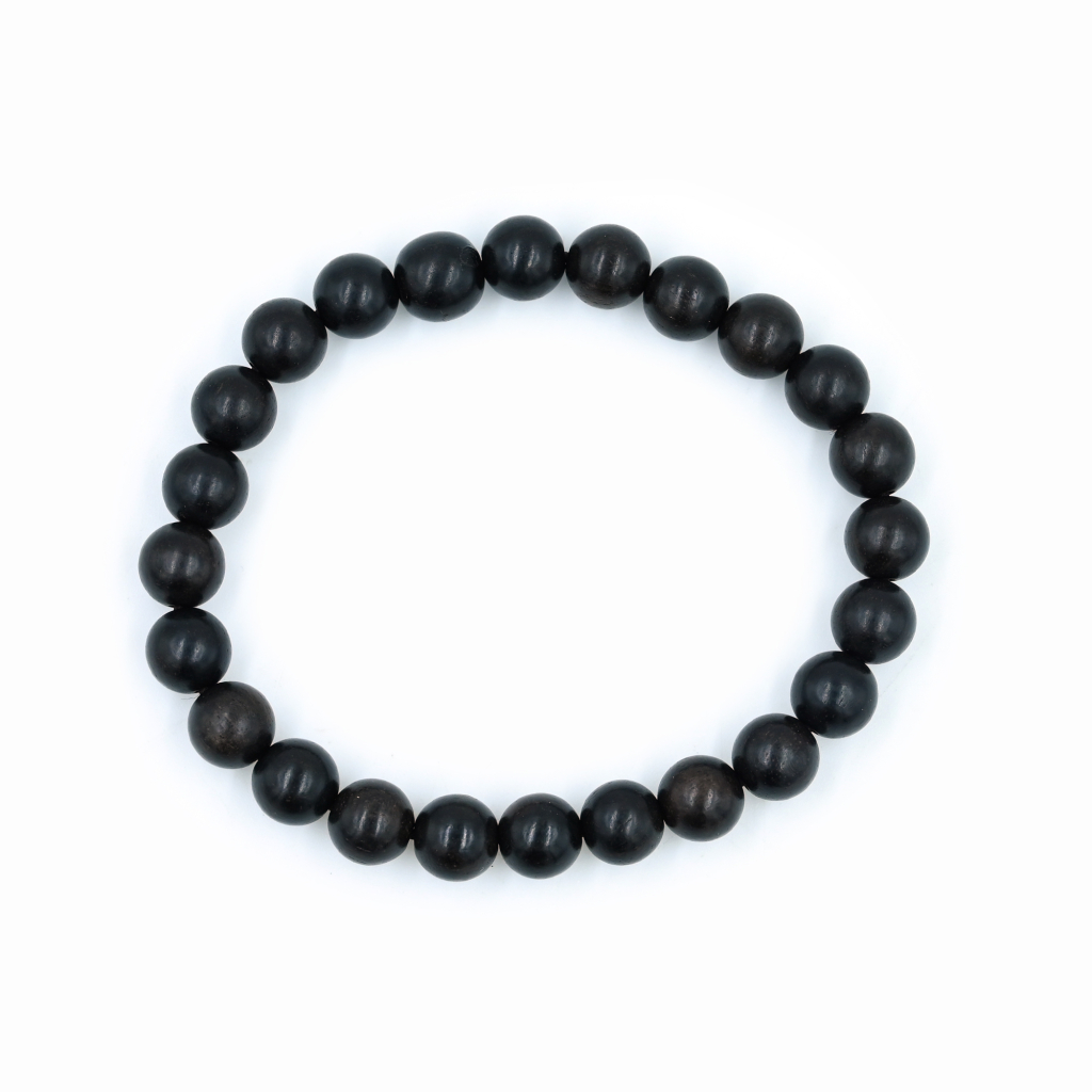 Original Ebony Karungali Stretchable Protection 8mm Beads Bracelet