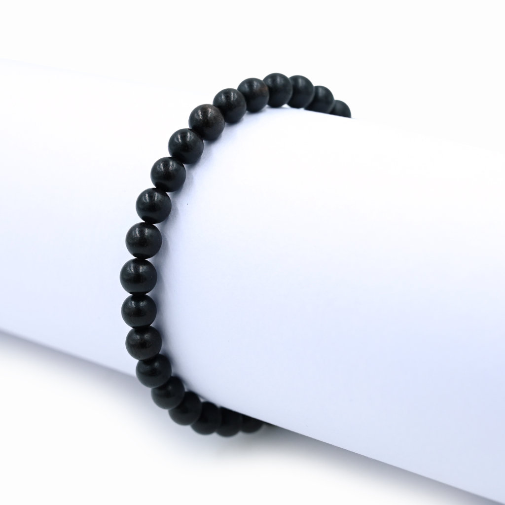 Original Ebony Karungali Stretchable Protection 6mm Beads Bracelet