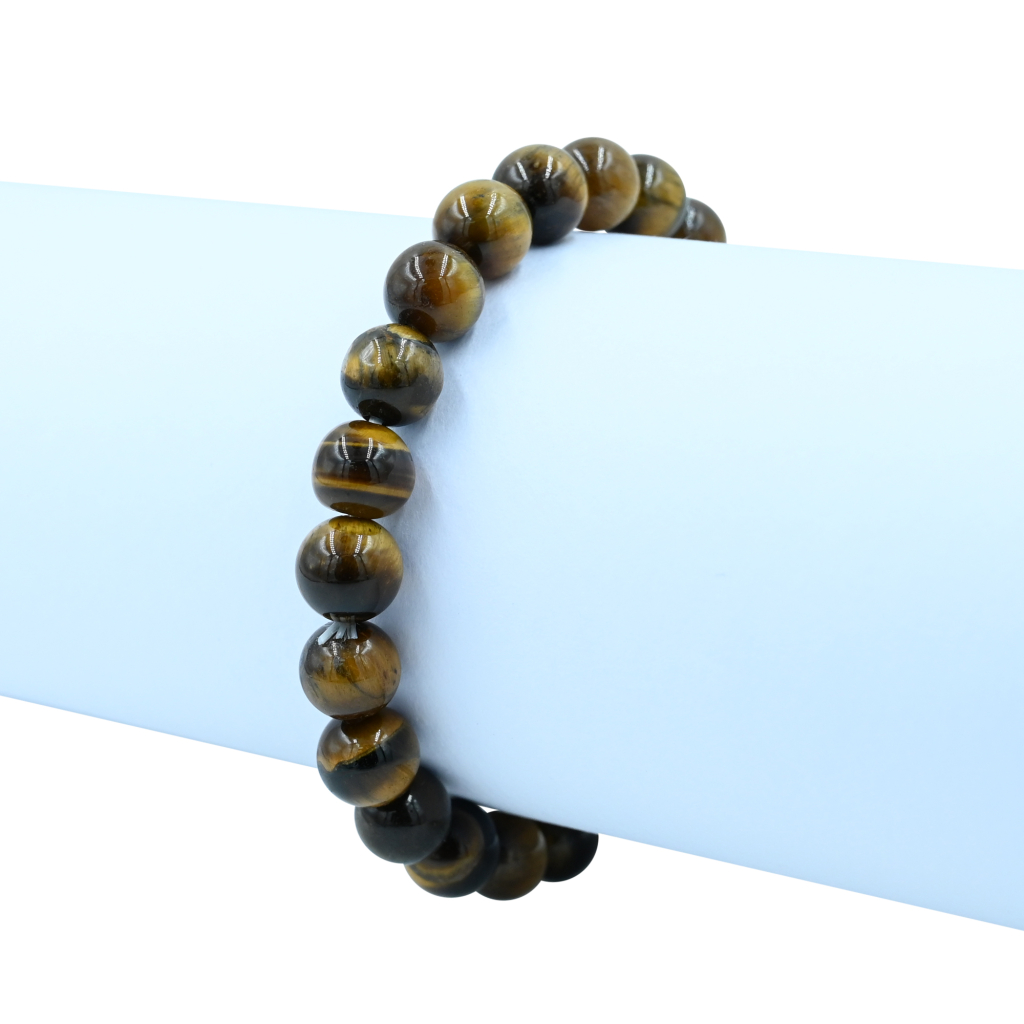 Natural Tiger Eye 8mm Stretchable Bracelet for Protection