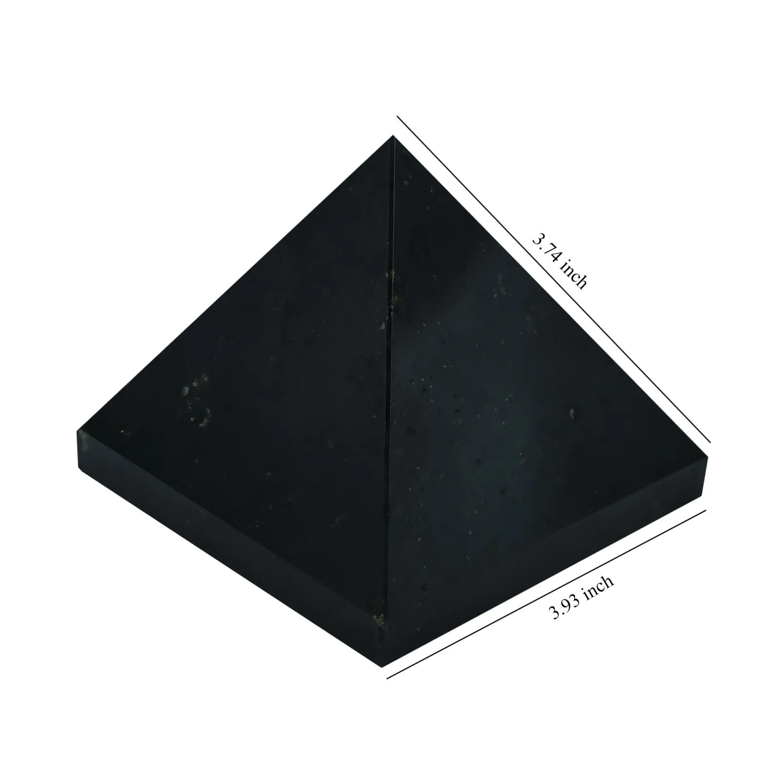 Large Black Tourmaline Crystal Pyramid for Protection & Grounding