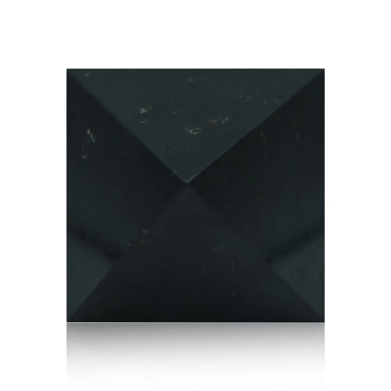 Large Black Tourmaline Crystal Pyramid for Protection & Grounding