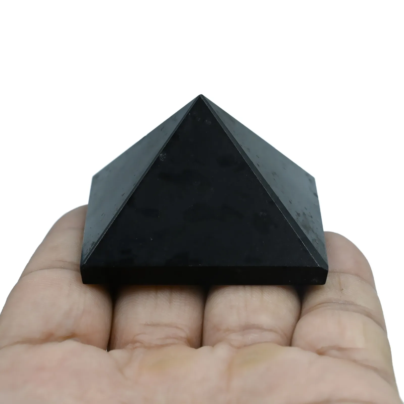 Black Tourmaline Crystal Pyramid-104g