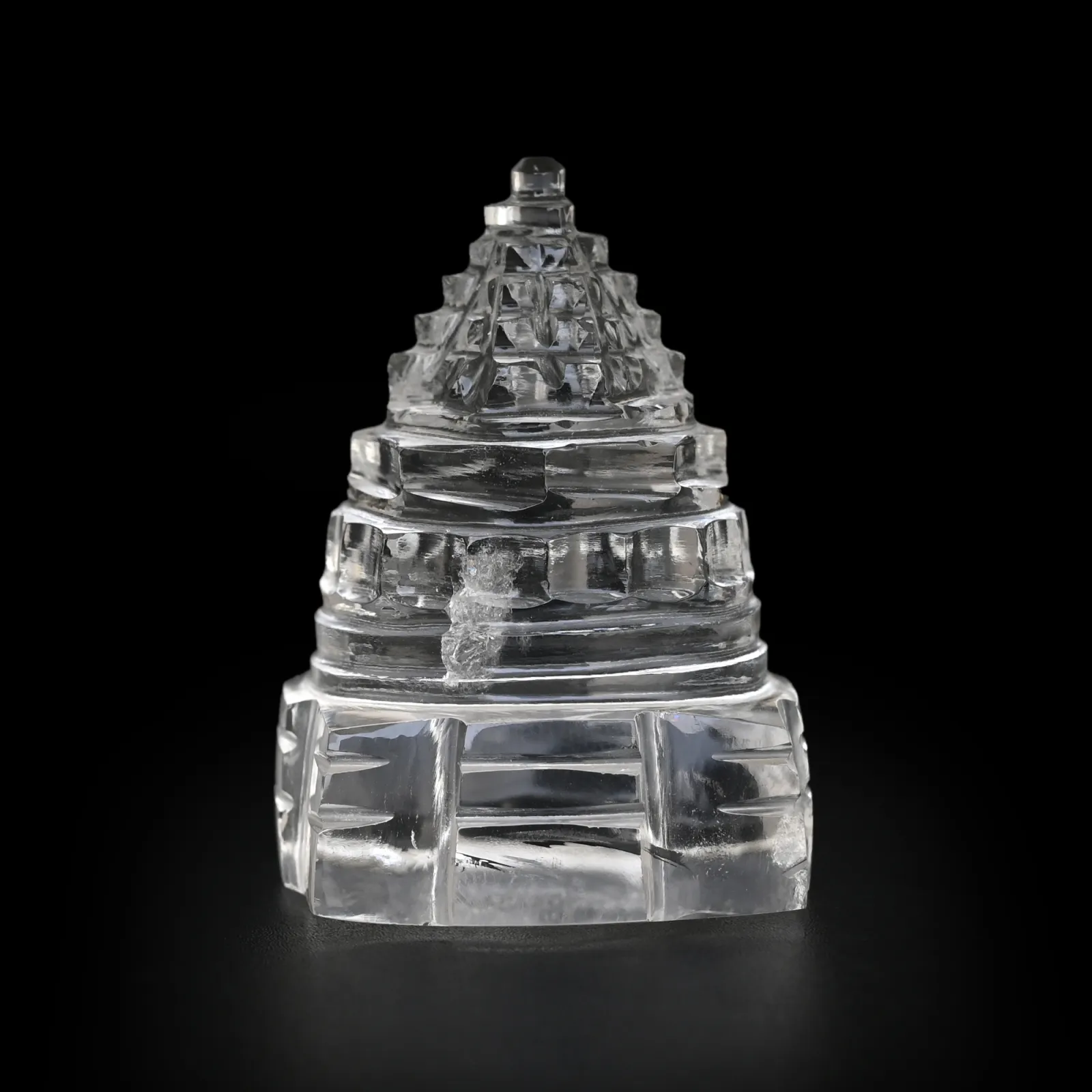 Natural Sphatik Meru Shree Yantra