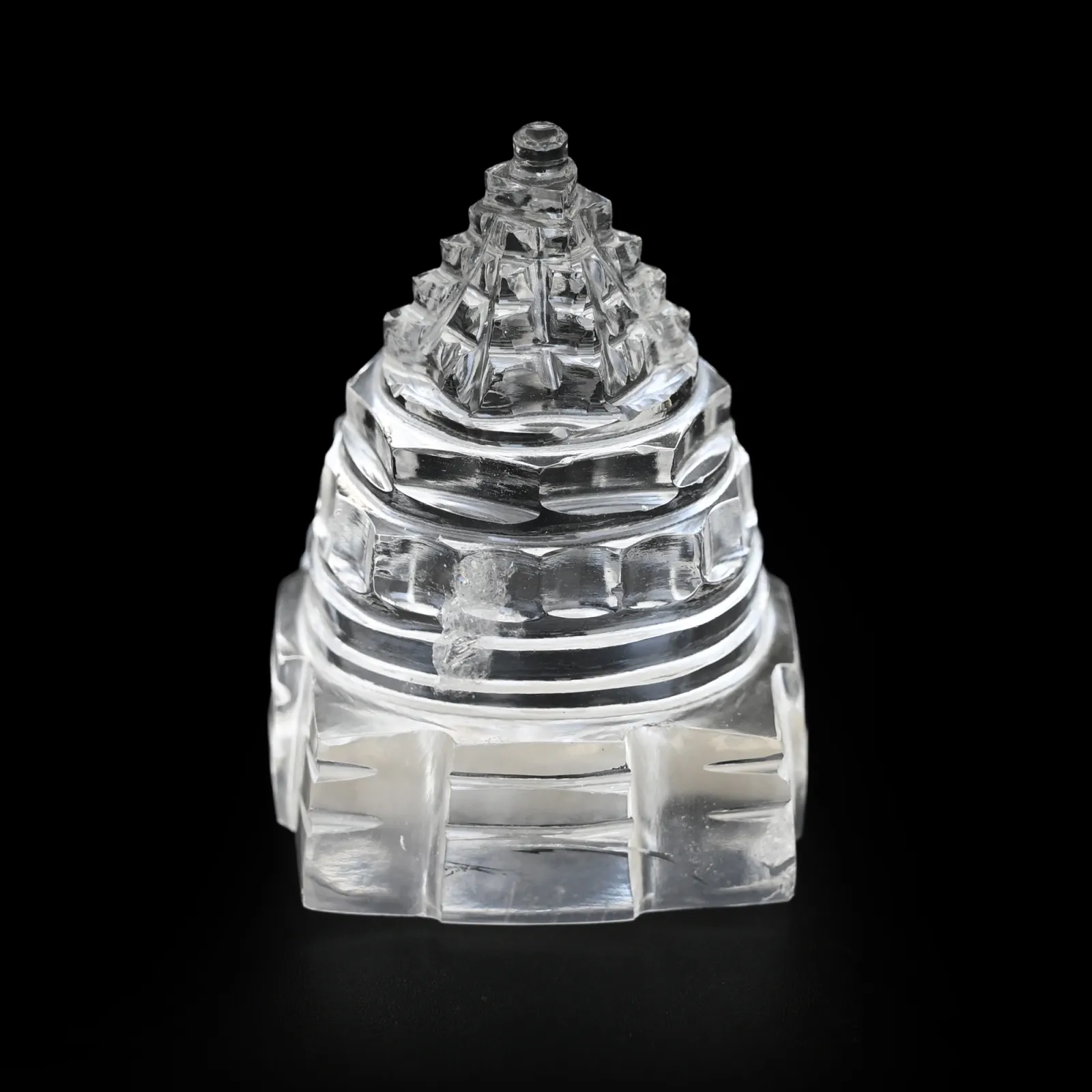 Natural Sphatik Meru Shree Yantra