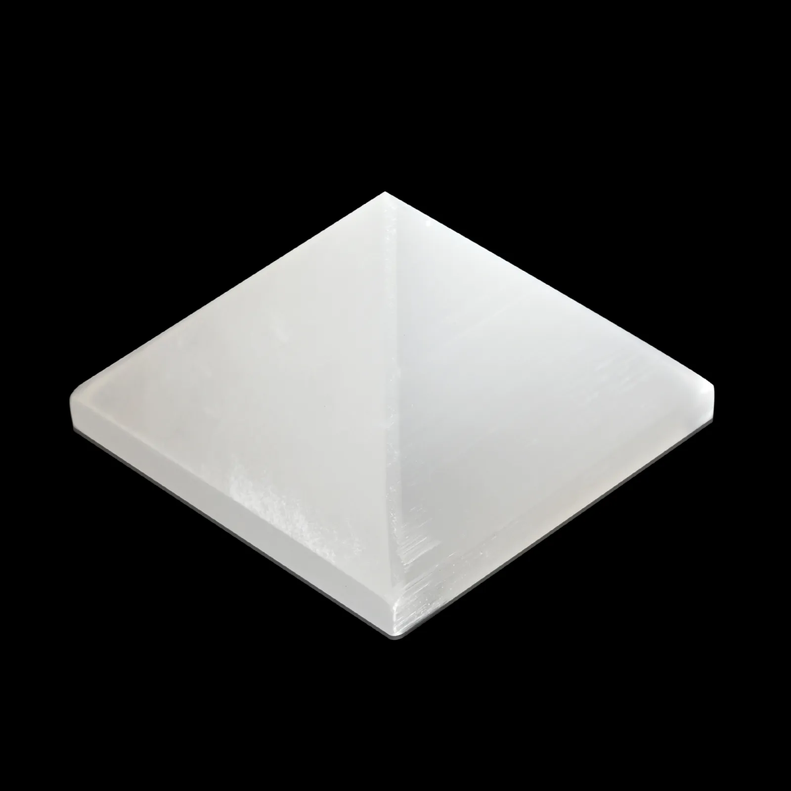 Natural Selenite Crystal Pyramid for Energy Cleansing & Charging-116.58gms