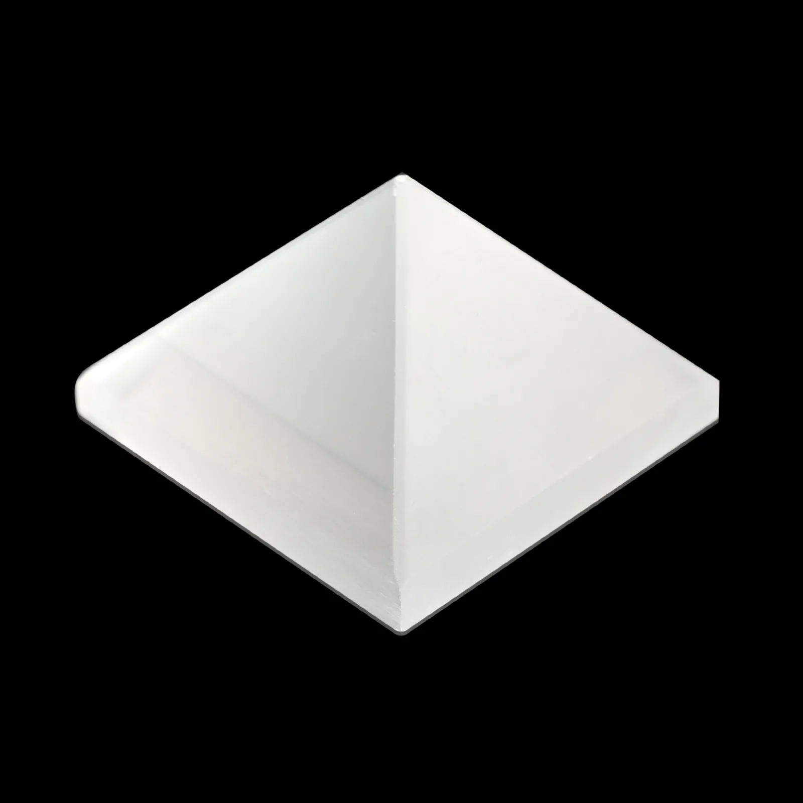 Natural Selenite Crystal Pyramid for Energy Cleansing & Charging-127.06gms