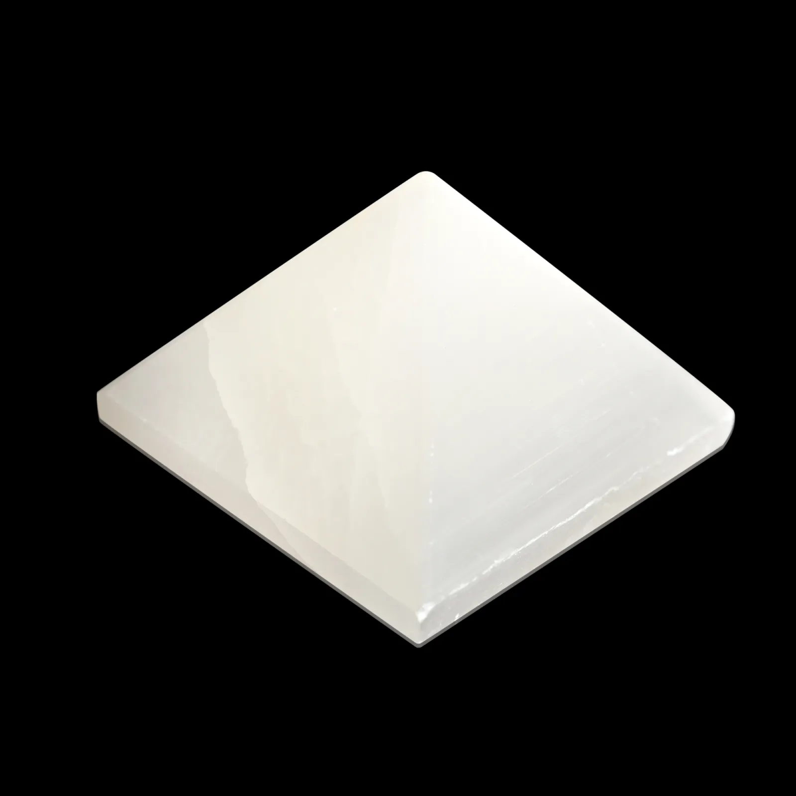 Natural Selenite Crystal Pyramid for Energy Cleansing & Charging-131.65gms