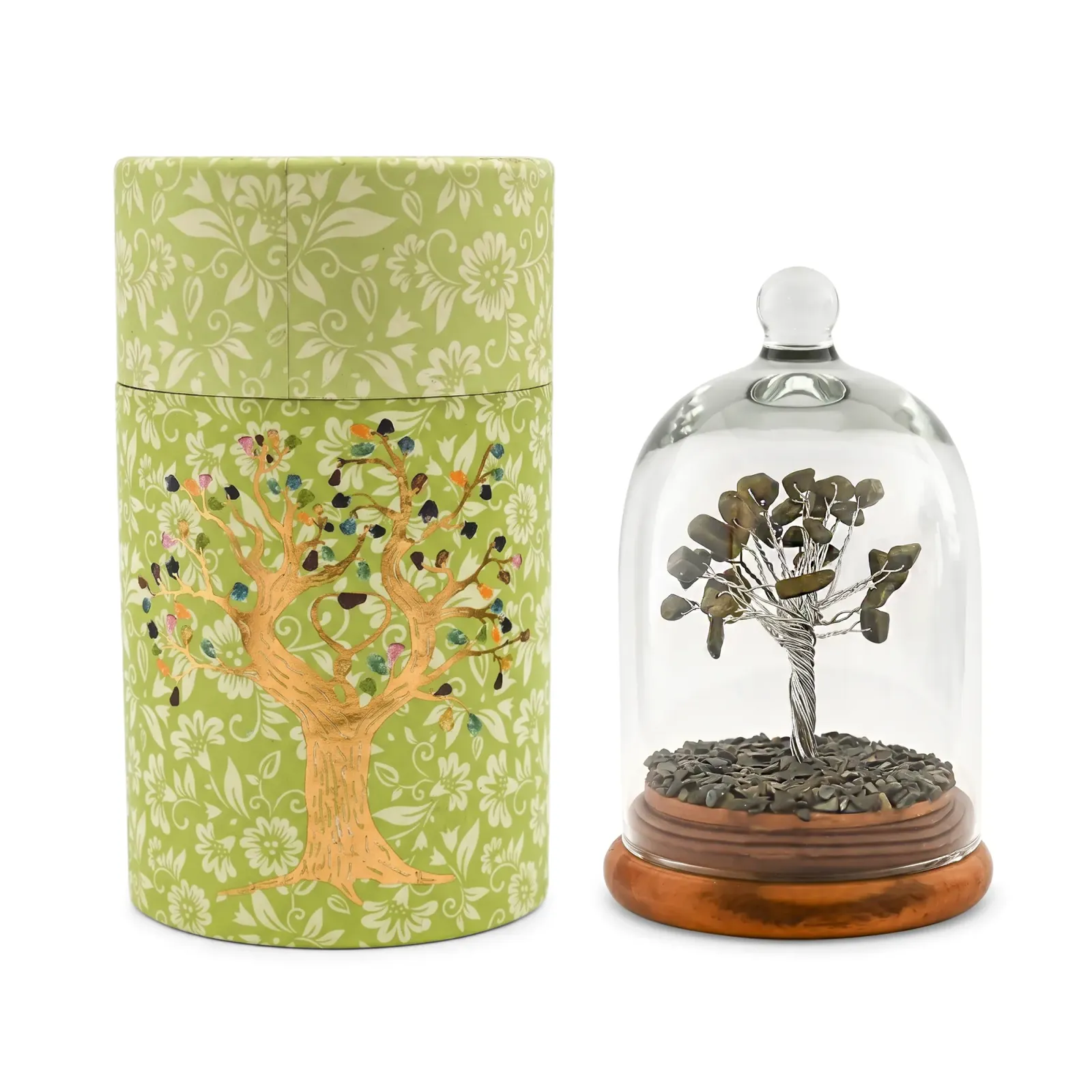 Pyrite Money Tree in Glass Dome