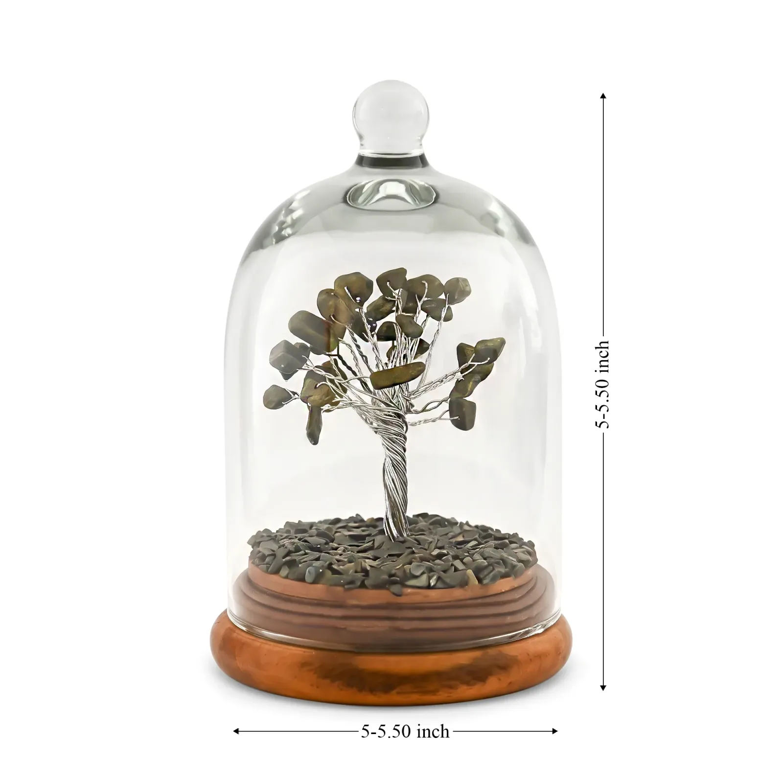 Pyrite Money Tree in Glass Dome