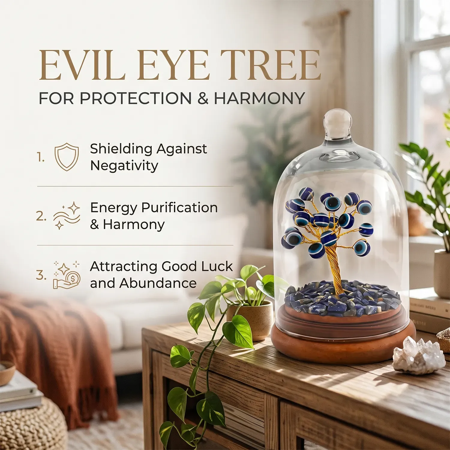Evil Eye Crystal Tree,