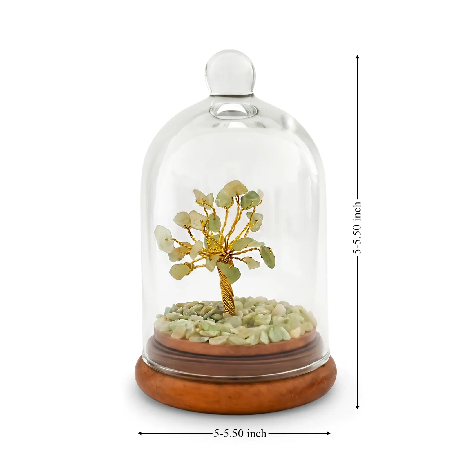 Green Aventurine Crystal Dome Tree