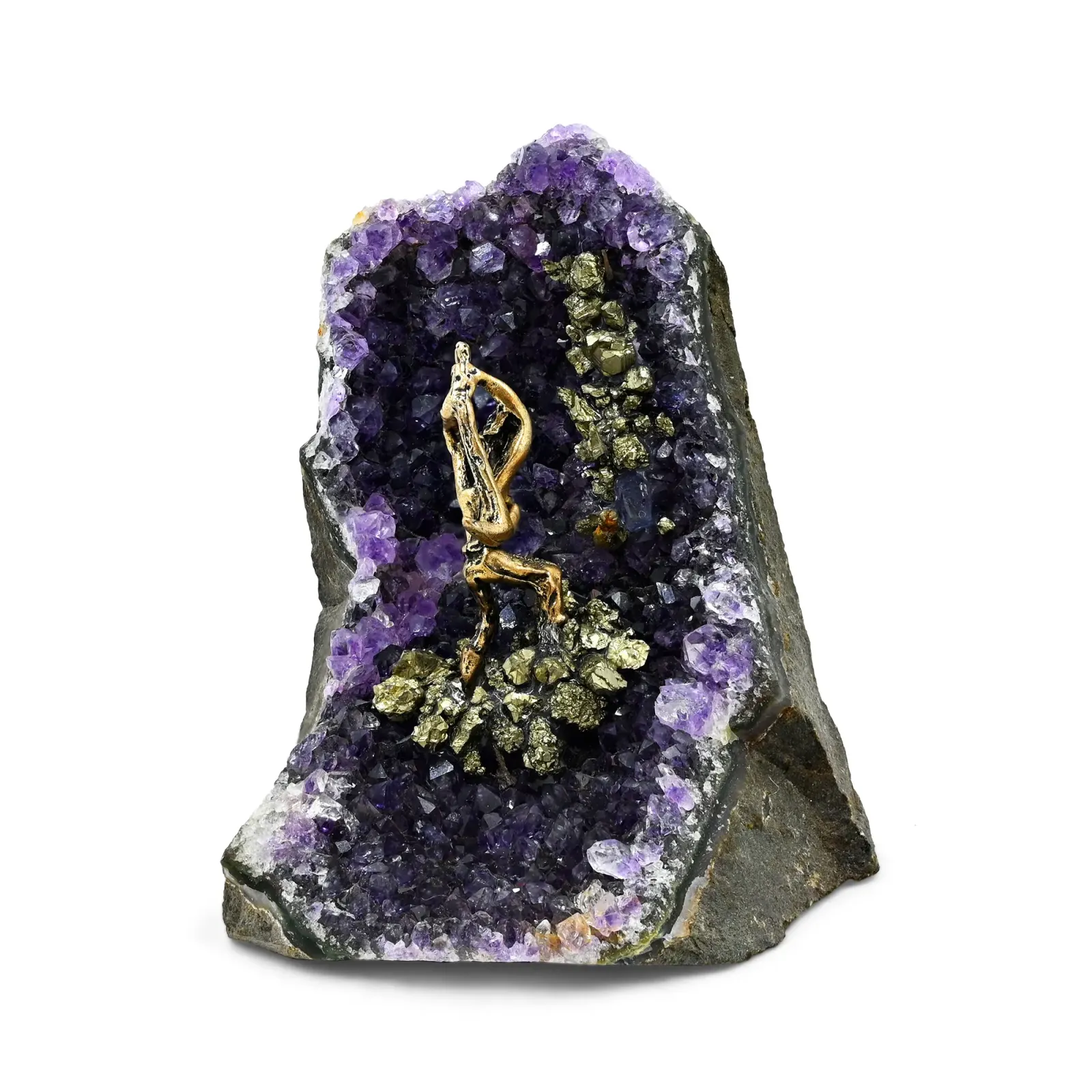 Natural Amethyst Geode Sculpture