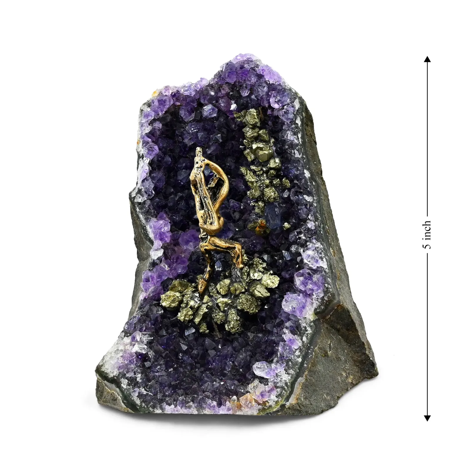 Natural Amethyst Geode Sculpture