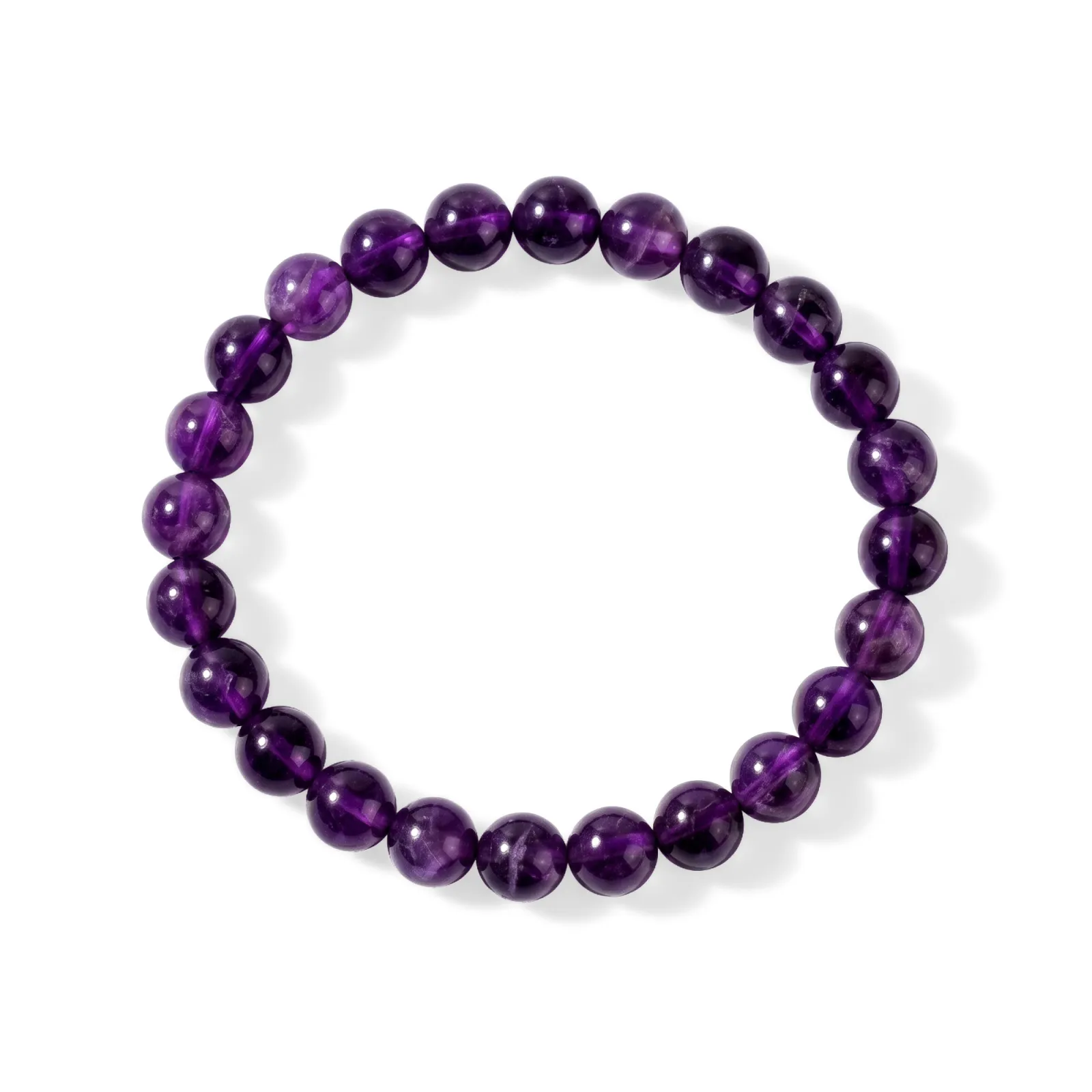 Purple Amethyst Round Beads