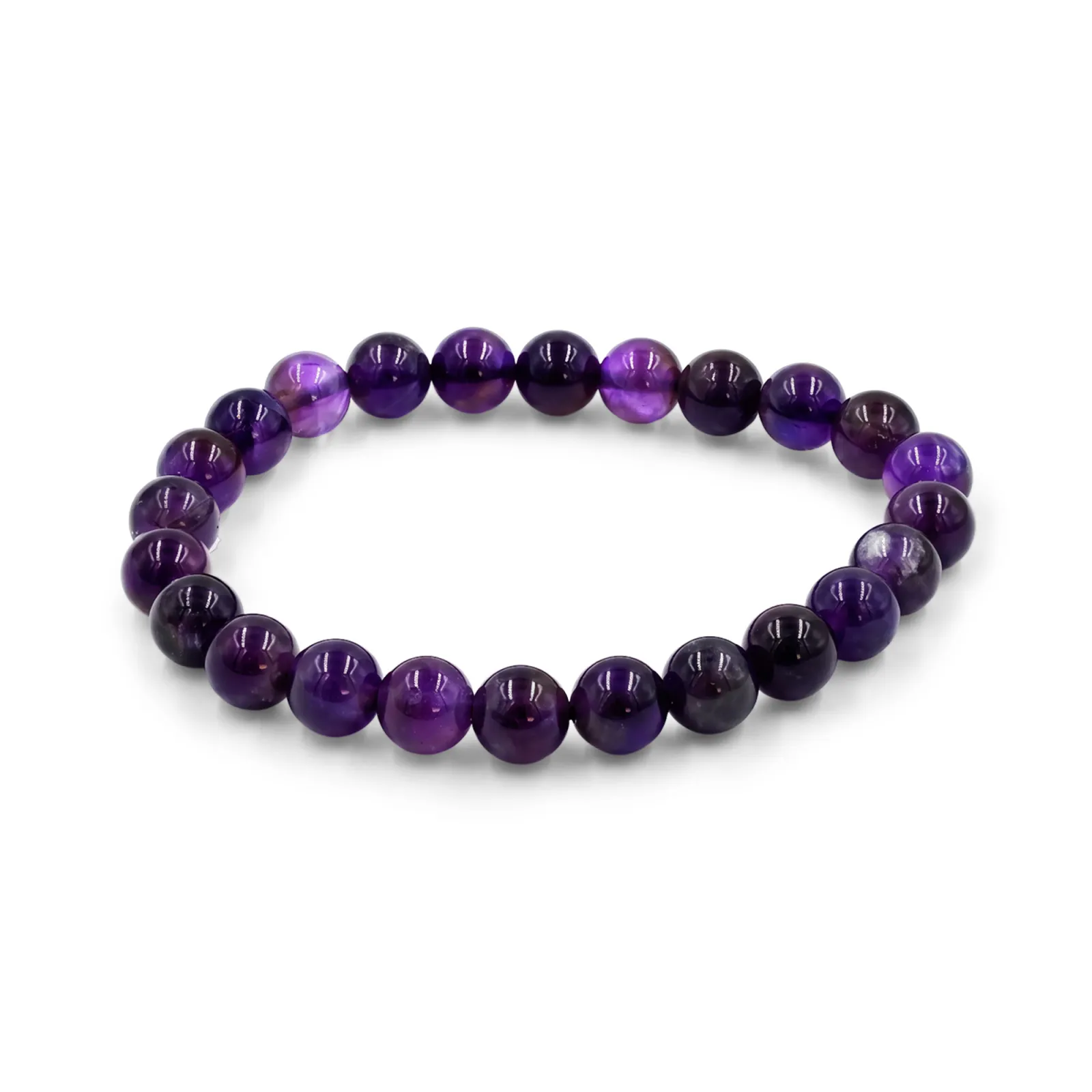 Purple Amethyst Round Beads