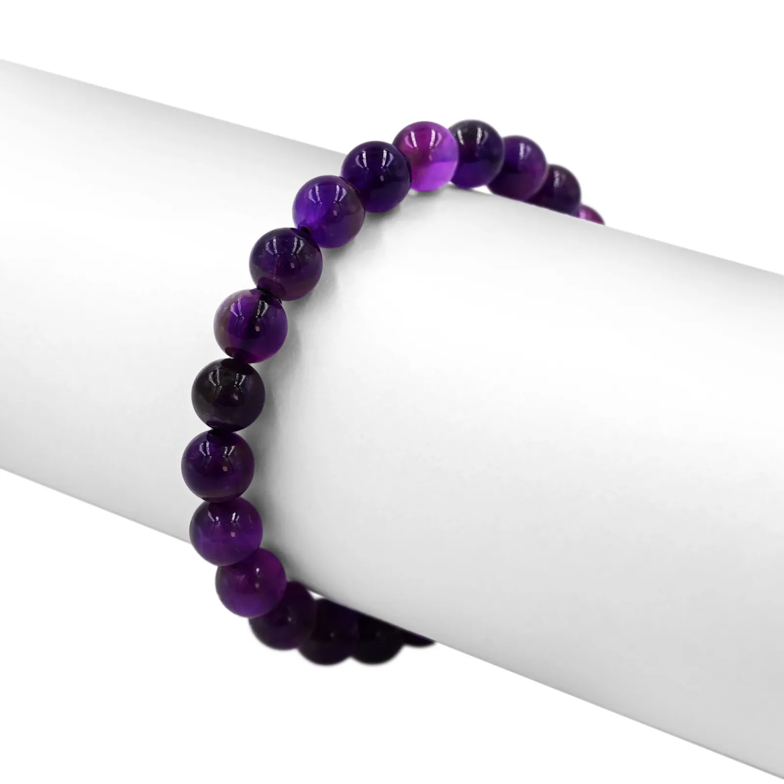 Purple Amethyst Round Beads