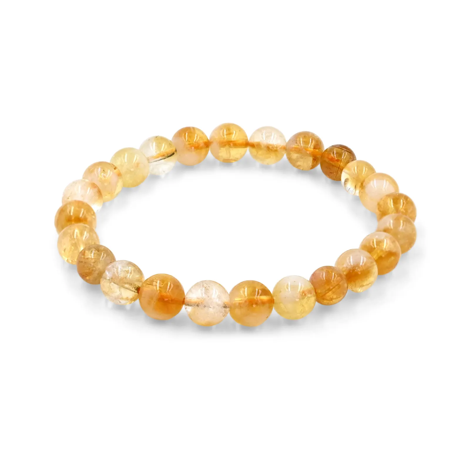 Natural Citrine Beads Bracelet for Wealth & Confidence